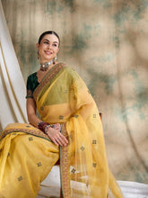 Womens Fashion Ethnic Yellow Color Sarees-MLSHWSA1619YLW0ONE